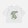 3d rabbit pattern tee youthful & dynamic design 7399