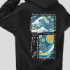 artistic oil painting hoodie thick & vibrant streetwear 3433