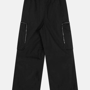 big pockets streetwear pants sleek & youthful design 1379