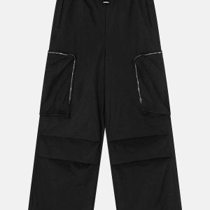 big pockets streetwear pants sleek & youthful design 4797