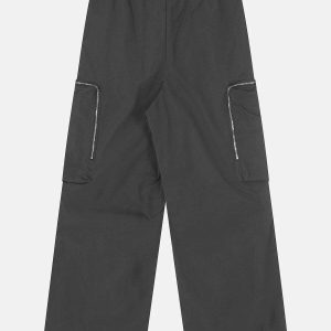 big pockets streetwear pants sleek & youthful design 6821