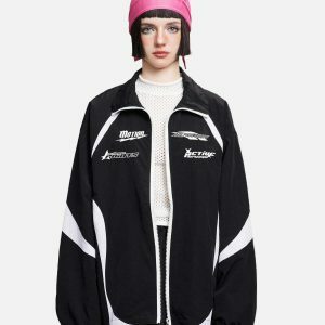 cambered patchwork jacket   youthful urban streetwear 4099