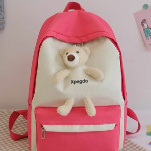 cartoon bear doll bag   quirky shoulder accessory 2207