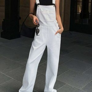 casual suspender jeans loose & youthful streetwear staple 3180