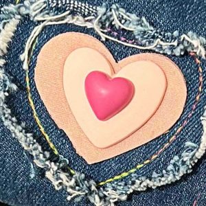 chic 3d fringe heart beret   exclusive denim design 2014