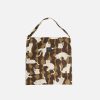 chic cat print canvas bag   youthful shoulder style 1864