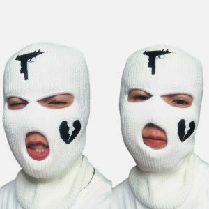 chic heart embroidered ski balaclava y2k streetwear gem 1851