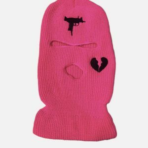 chic heart embroidered ski balaclava y2k streetwear gem 8308