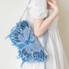 chic tassel denim butterfly bag   youthful street flair 4423