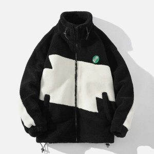 contrast sherpa coat winter's iconic & cozy essential 1975