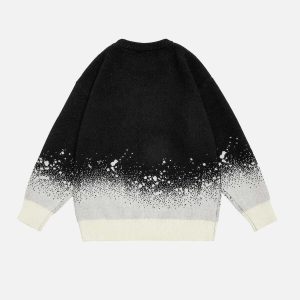 cosmic gradient sweater starry night design urban chic 6093