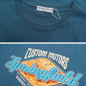 diamond graphic tee with bold lettering   youthful style 7778