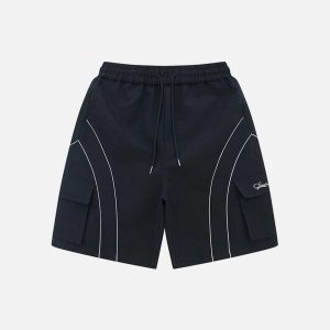 dynamic arc reflective shorts   urban nighttime chic 7260