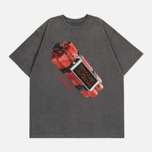 dynamic bomb countdown print tee   youthful urban vibe 5153