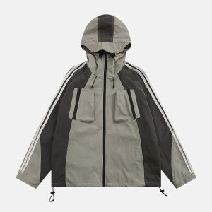 dynamic drawstring anorak windbreaker youthful & urban 6269