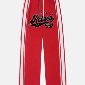 dynamic flocking letters sweatpants urban trendsetter 6668