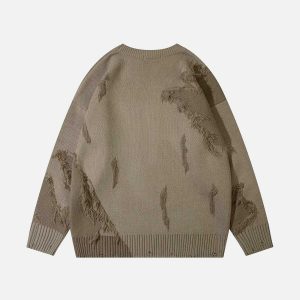 dynamic jacquard stitch sweater   youthful urban knit 3755