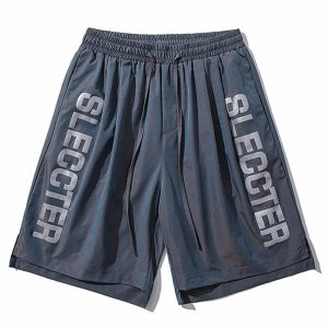 dynamic laser drawstring shorts   youthful urban appeal 3689