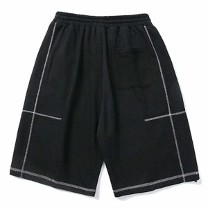 dynamic open line drawstring shorts youthful streetwear 4063