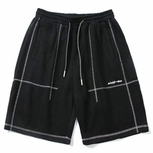 dynamic open line drawstring shorts youthful streetwear 5691