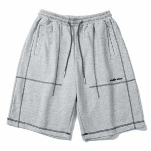 dynamic open line drawstring shorts youthful streetwear 6732