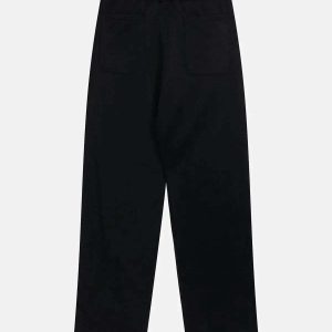 dynamic side contrast sweatpants urban & youthful style 1617