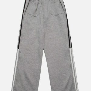 dynamic side patchwork stripes sweatpants urban appeal 8493