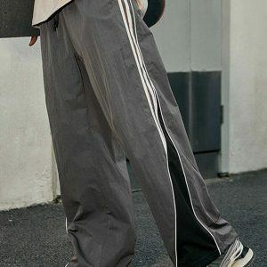 dynamic side stripe patchwork sweatpants 7793