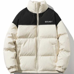 dynamic spliced reflective winter coat urban & bold 7892