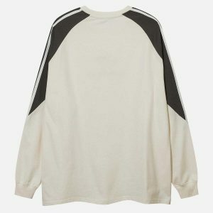 dynamic stripes sweatshirt youthful urban appeal 5522