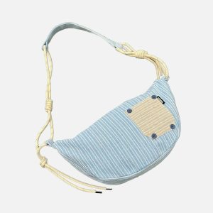 eclectic patchwork stripe crossbody bag   urban chic 1145