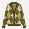 eclectic plaid patchwork cardigan   chic y2k streetwear 3390