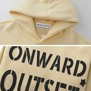 edgy damaged letter hoodie   youthful urban streetwear 4606