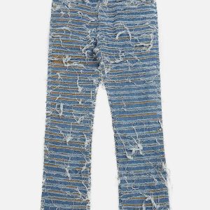 edgy knife wash jeans with dynamic urban appeal 5499