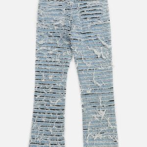 edgy knife wash jeans with dynamic urban appeal 7188