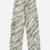 edgy multi pocket zebra pants youthful streetwear appeal 1097