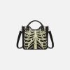 edgy skeleton crossbody bag   youthful urban accessory 6561