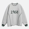 embroidered number sweatshirt urban chic & edgy 1073