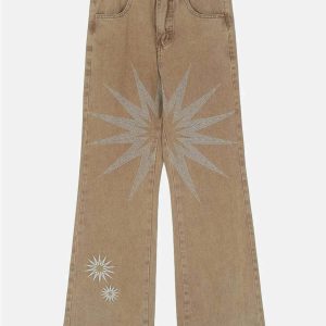 embroidered washed jeans dynamic design & youthful appeal 6364