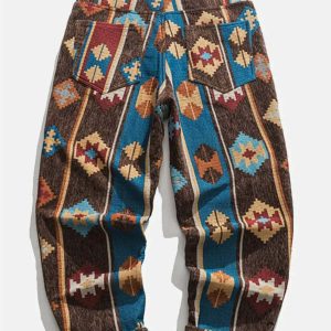 ethnic embroidered pants vibrant & crafted streetwear 4100