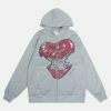 flame apple print hoodie edgy streetwear essential 7792