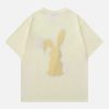 flocked rabbit tee youthful & quirky streetwear essential 4920