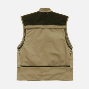 functional multi pocket vest sleek & urban utility wear 7461