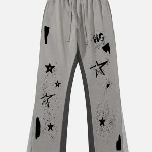 graffiti star sweatpants urban streetwear essential 2482