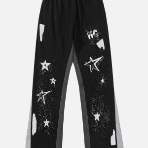 graffiti star sweatpants urban streetwear essential 6907