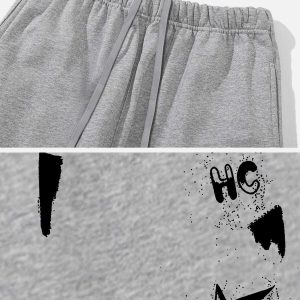 graffiti star sweatpants urban streetwear essential 8972