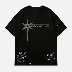 hotfix rhinestone tee chic & sparkling streetwear staple 2795