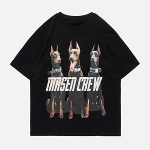 iconic doberman pinscher tee youthful & bold print 5149