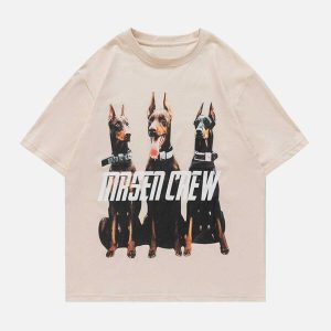 iconic doberman pinscher tee youthful & bold print 6045