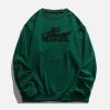 iconic monogram embroidered sweatshirt   custom crafted 3178